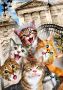Drewniane Puzzle z figurkami – Kotki w Londynie rozm. M, 150 elementów
