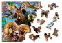 Drewniane Puzzle z figurkami – Leśne zwierzęta rozm. M, 150 elementów