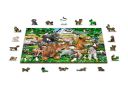 Drewniane Puzzle z figurkami – Maluchy na farmie rozm. M, 150 elementów