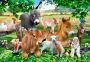 Drewniane Puzzle z figurkami – Maluchy na farmie rozm. M, 150 elementów