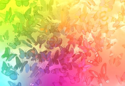 Drewniane Puzzle z figurkami – Motyle gradient rozm. M, 150 elementów
