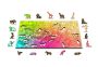 Drewniane Puzzle z figurkami – Motyle gradient rozm. M, 150 elementów