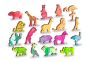 Drewniane Puzzle z figurkami – Motyle gradient rozm. M, 150 elementów