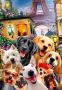 Drewniane Puzzle z figurkami – Psiaki w Paryżu rozm. L, 300 elementów