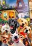 Drewniane Puzzle z figurkami – Psiaki w Paryżu rozm. L, 300 elementów
