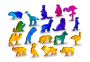 Drewniane Puzzle z figurkami – Ptaki gradient rozn. M, 150 elementów