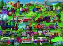 Drewniane Puzzle z figurkami - Samochody zabytkowe, 505 elementów