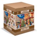 Drewniane Puzzle z figurkami - Świąteczna Ulica