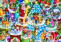 Drewniane Puzzle z figurkami – Świąteczne śnieżki