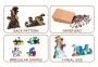 Drewniane Puzzle z figurkami – Świąteczne śnieżki
