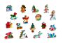 Drewniane Puzzle z figurkami – Świąteczne śnieżki