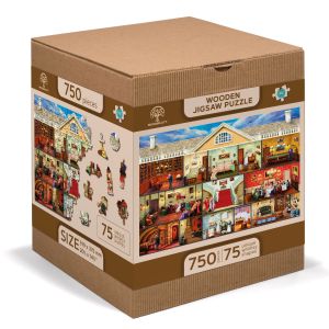 Drewniane Puzzle z figurkami - Wiktoriańska Rezydencja