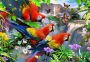 Drewniane Puzzle z figurkami – Wyspa papug rozm. M, 150 elementów