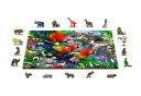 Drewniane Puzzle z figurkami – Wyspa papug rozm. M, 150 elementów