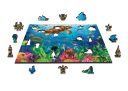 Drewniane Puzzle z figurkami - Żółw i przyjaciele rozm. M, 200 elementów