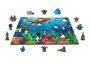 Drewniane Puzzle z figurkami - Żółw i przyjaciele rozm. M, 200 elementów