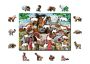 Drewniane Puzzle z figurkami - Życie na farmie, 200 elementów
