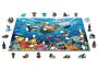 Drewniane Puzzle z figurkami - Życie w oceanie, 505 elementów