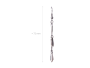 Earrings hanging  long silver