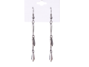 Earrings hanging long silver