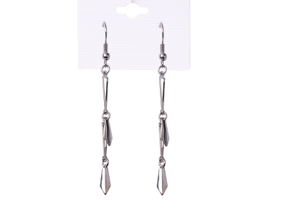 Earrings hanging  long silver