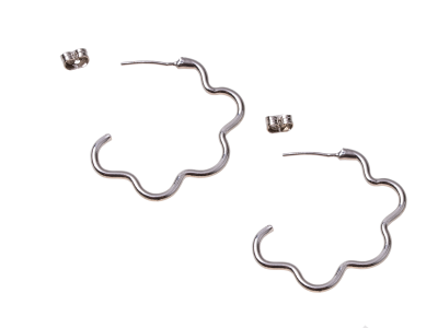 Earrings hanging silver