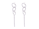 Earrings hanging with stones Xuping - silver