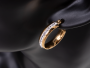 Earrings wheel with crystals Xuping - gold