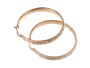 Earrings wheel with crystals Xuping - gold