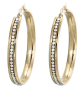 Earrings wheel with crystals Xuping - gold