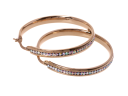 Earrings wheel with crystals Xuping - gold