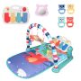 Educational mat for babies with a piano - green, model II