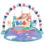 Educational mat for babies with a piano - green, model II