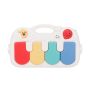 Educational mat for babies with a piano - green, model II