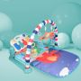 Educational mat for babies with a piano - green, model II