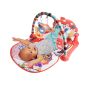 Educational mat for babies with a piano - orange