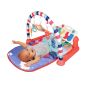 Educational mat for babies with a piano - orange, model II