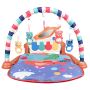 Educational mat for babies with a piano - orange, model II