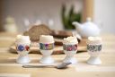 Egg cup FOLKSTAR wreath Łowicz white
