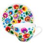 Egg cup FOLKSTAR wreath Łowicz white