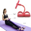 Ekspander fitness na nogi do ćwiczeń mięśni nóg, brzucha, ud – czerwony
