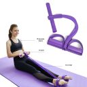 Ekspander fitness na nogi do ćwiczeń mięśni nóg, brzucha, ud – fioletowy