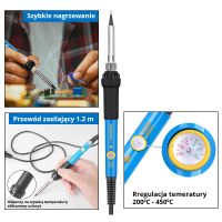 Electric soldering iron with temperature control 60W