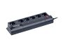 EnerGenie EG-PM2 power extension 6 AC outlet(s) Black