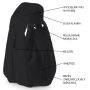 Ergonomic baby wrap - black