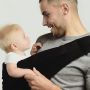 Ergonomic baby wrap - black