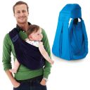 Ergonomic baby wrap - blue
