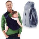 Ergonomic baby wrap - gray
