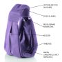 Ergonomic baby wrap - purple