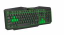 Esperanza EGK201G keyboard USB QWERTY UK English Black,Green